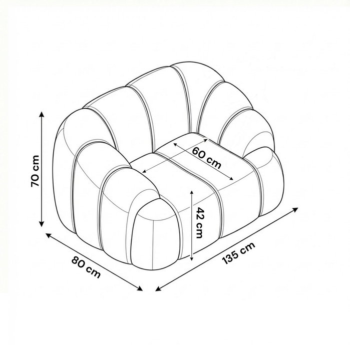 Atelier Del Sofa Octavio - Azul Marino